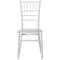 Fabulaxe Modern White Stackable Chiavari Dining Chair, White QI004661.WT - alternate 3